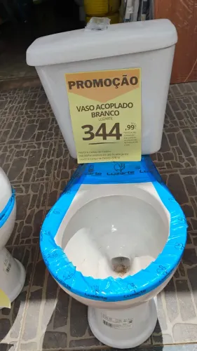 Vaso acoplado branco luzarte