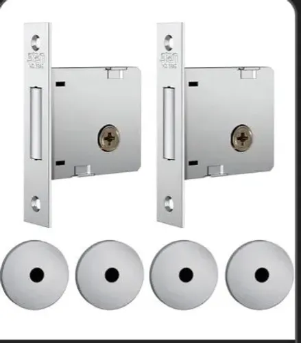 Trava Tetra Stam Dupla 1004 porta madeira com 4 chaves