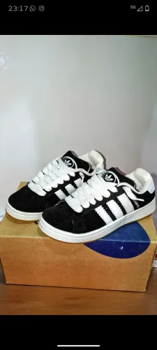  Tênis Adidas Campus Preto e Branco Unisex -Tamanho 36/37 (Seminovo)