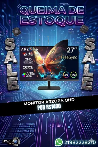 Monitor QHD 27" IPS Arzopa