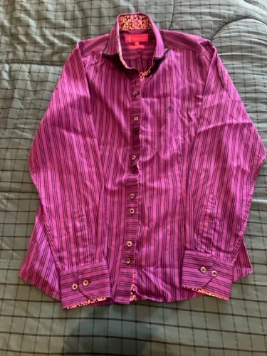 Camisa vinho com preto Dudalina