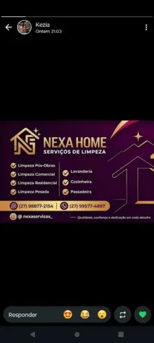 Nexa Home serviços de limpeza pós obra e limpeza doméstica e pesadas