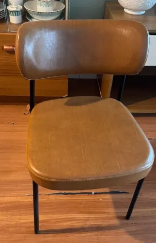 Kit com 2 Cadeiras Gourmet Jantar Marrom Caramelo