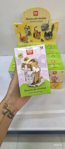 Bloco de montar gatinho