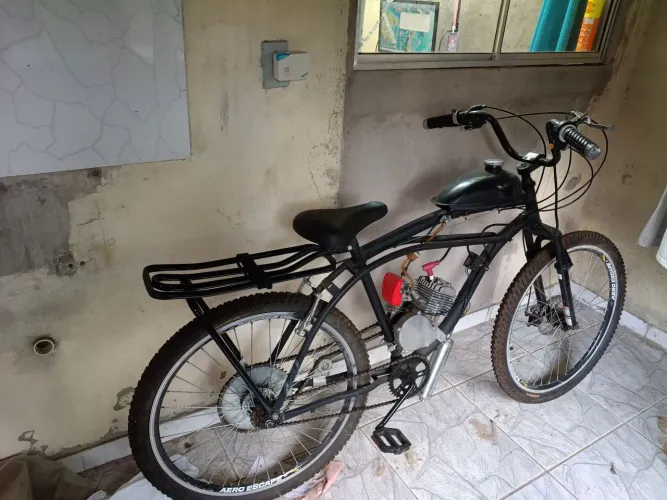 bicicleta motorizada semi nova 