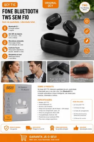 Fone via Bluetooth com cancelamento de ruído