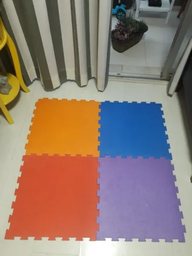 Tatame De EVA Infantil Combo Jogo De 4 Peças + Jogo De 6 Peças Conforto Para Seu Filho
