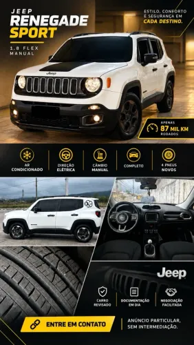 Jeep Renegade Sport 1.8 4X2 Flex 16V Mec. 2017