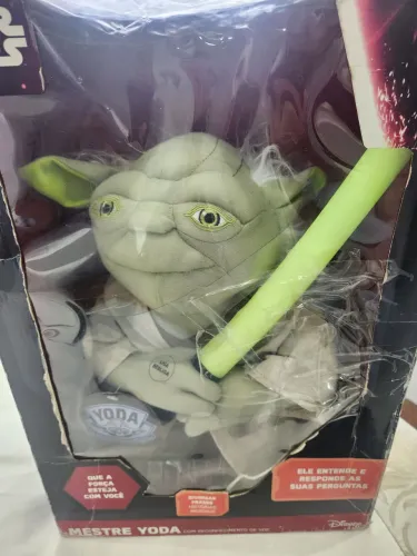 Boneco Mestre Yoda Reconhecimento de Voz