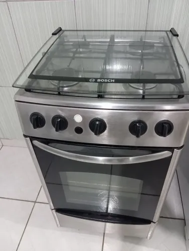 Fogão de inox 4 bocas