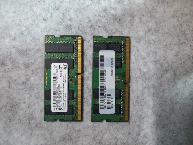 Kit 2 Memórias RAM Notebook 8GB DDR4 2666MHz Total 16GB