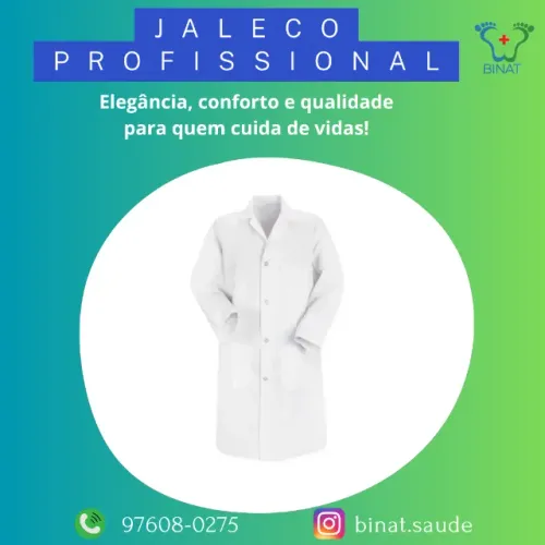 ? JALECO PROFISSIONAL - ELEGÂNCIA, CONFORTO E QUALIDADE!