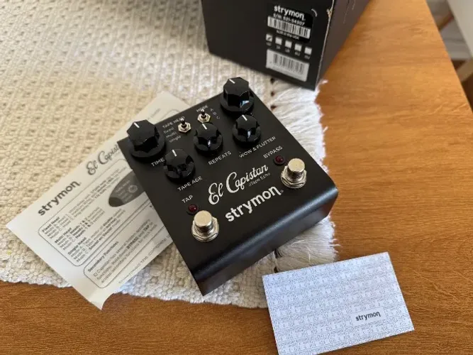 Pedal Strymon El Capistan Midnight Edition raro na caixa completo