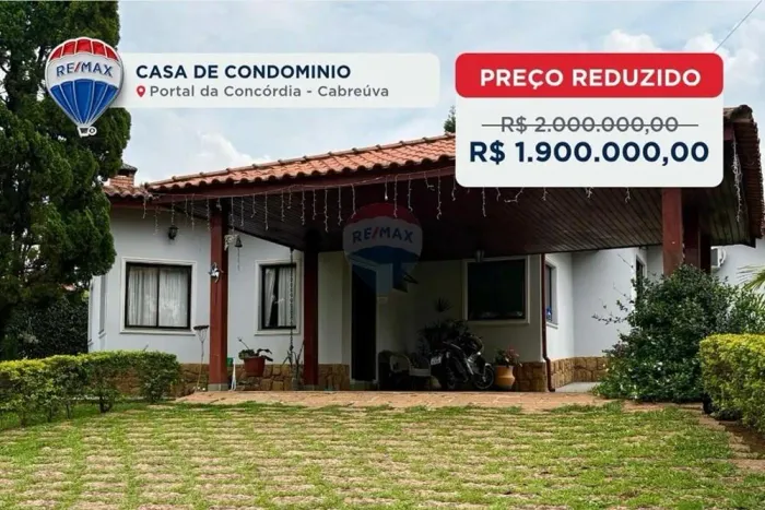 Casa á venda, 3 Dormitórios, Condomínio Portal da Concórdia - Cabreúva-SP