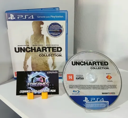 Jogo PS4 Uncharted collection. Aqui na LOJA FABGAMES