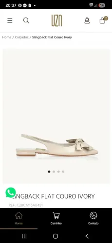 Vendo slingback UZA em couro