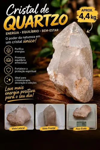 Cristal De Quartzo 4,4Kg