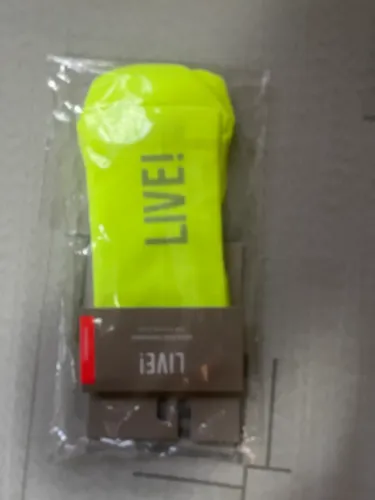 Meia de Corrida LIVE! Original - Nova na Embalagem (Amarelo Neon)