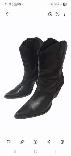 Bota La Porte western cowboy preta N°3939