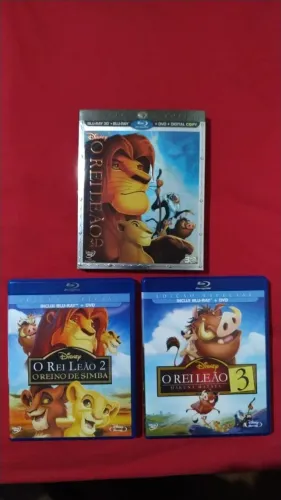 Bluray Trilogia O Rei Leão 3d + Rei Leão 2 E 3 + Brinde