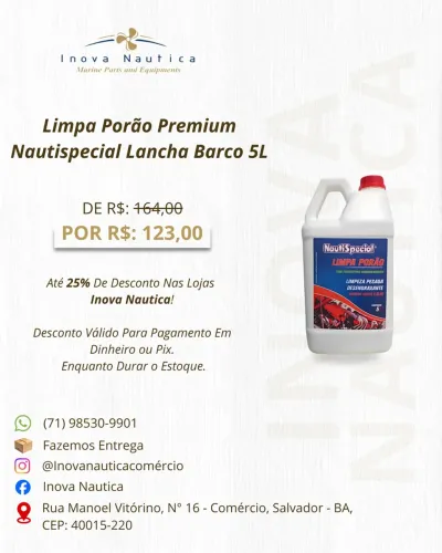 Limpa Porão Premium Nautispecial Lancha Barco 5L