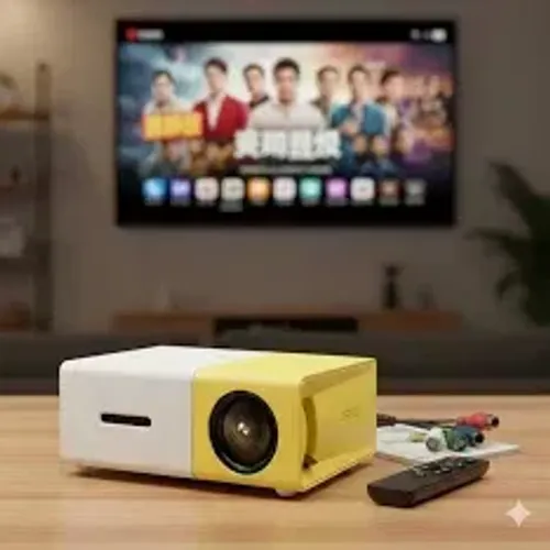 Mini Projetor LED Portátil Full HD 600 Lumens HDMI USB SD