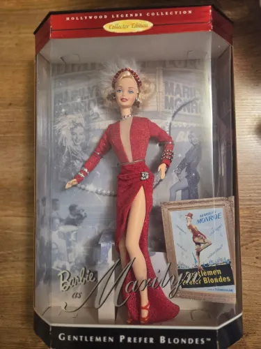 Barbie Marilyn Monroe Red Dress 1997 - Com Certificado<br>