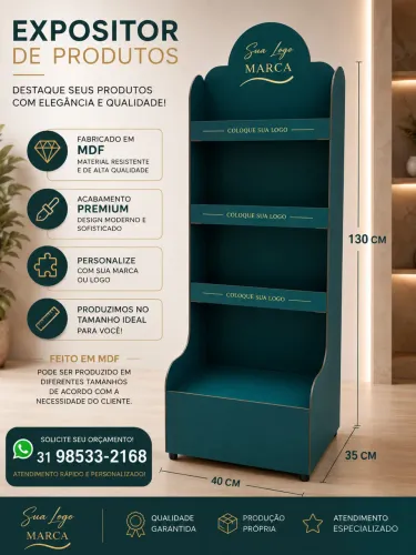 Expositores Personalizados em MDF e Acrílico | Corte a Laser