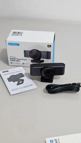 Webcam EMEET C960 Ultra 4K SmartCam Nova, Sem Uso
