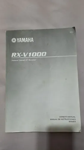MANUAL ORIGINAL RECEIVER YAMAHA RX-V1000, EXCELENTE