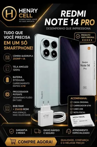 Celular note 14 pro