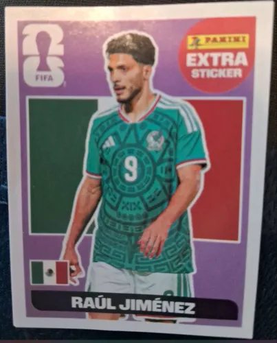Figurinha Extra Legend Raul Jiménez Lilás Copa do Mundo 2026 Panini