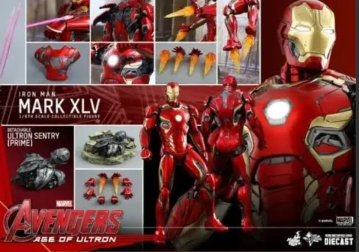 Hot toys Mark 45 XLV mms300 Ironman homem de ferro Tony Stark vingadores Age of Ultron
