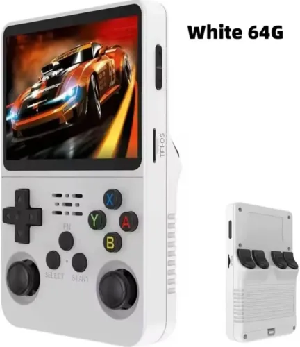 Vendo console portátil Retrô R36S, NOVO, branco, 64GB