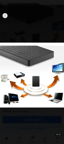 HD Externo de 1 tb notebook ps2 ps4 ps5 MODEL : HX-M101TCB/G