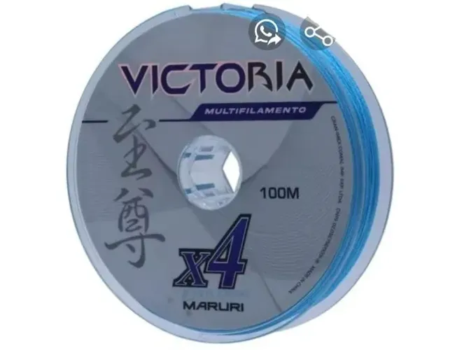 Linha Multifilamento Maruri Victoria X4 Azul 0,20mm 100m - Pesca