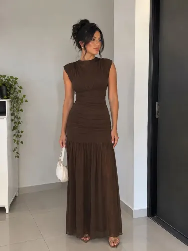 Vestido Longo Marrom