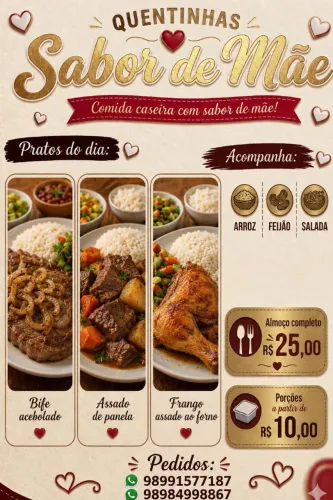 QUENTINHAS DE SEGUNDA A SEXTA