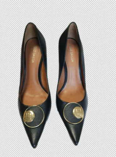 Sapato Scarpin Luz da Lua Salto Alto Preto, Tamanho: 36