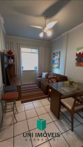 Apartamento Pé na Areia no Centro de Guarapari com 2 quartos e 2 banheiros