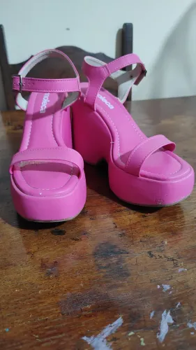 Sandália plataforma pink 36 