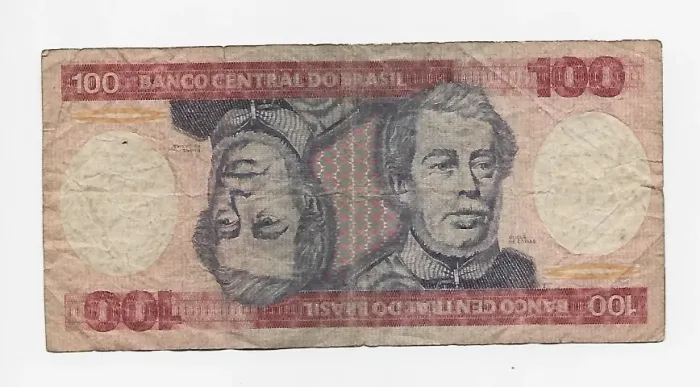 Cédula 100 Cruzeiros - Duque de Caxias - Série A 6831088453 A