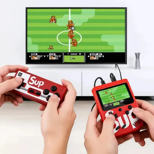 Game Portátil E Tv Sup Game Box Plus 400 Jogos Controle Mini