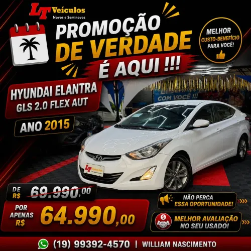 Hyundai Elantra GLS 2.0 16V Flex Aut. 2015