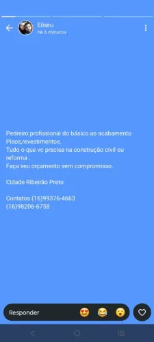 Pedreiro reformas em geral 