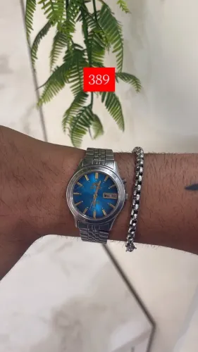 relogio azul orient