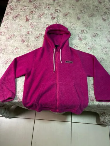 MOLETOM BAW HOODIE SHERPA ZIP PINK RS - G