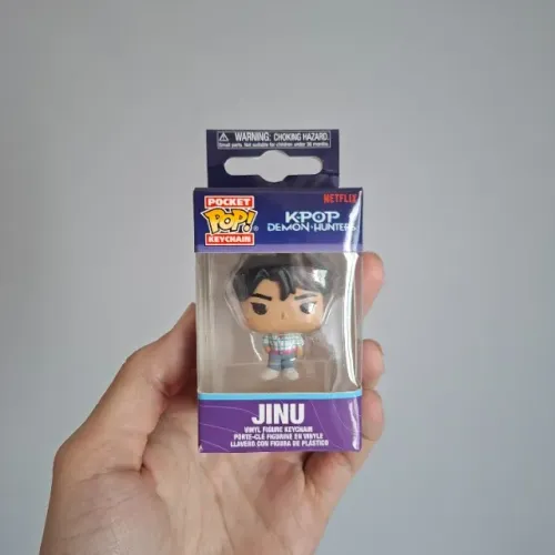 funko pop pocket keychain jinu (guerreiras do kpop) k-pop demon hunters chaveiro