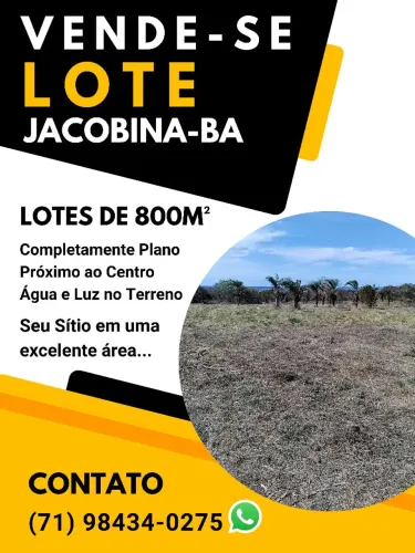Terreno Lote Jacobina 