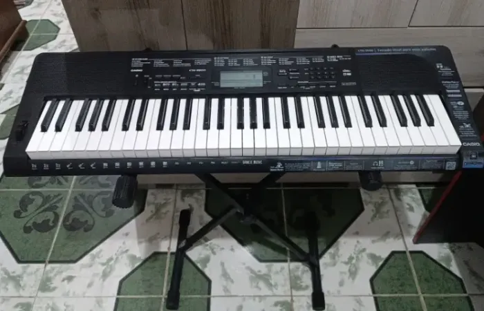 Kit Teclado Casio CTK - 3500 5/8 61 Teclas Sensíveis Completo